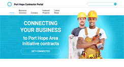 Desktop Screenshot of porthopecontractorportal.com