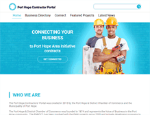 Tablet Screenshot of porthopecontractorportal.com